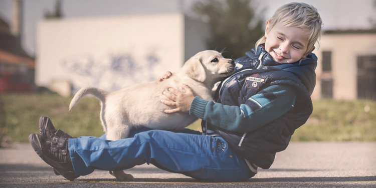 Benefits of children that grow up with pets